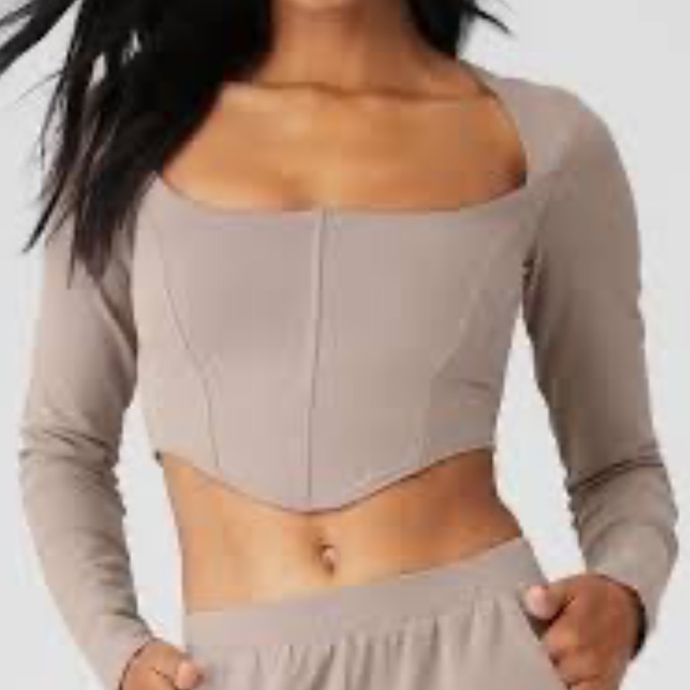 ALO Soft Sculpt Long Sleeve Crop Top